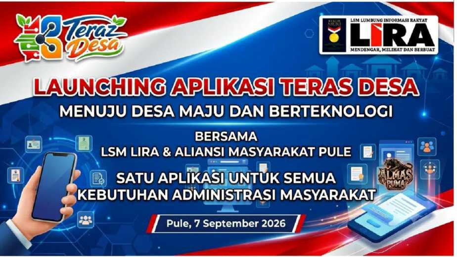 LSM LIRA Trenggalek Launching Aplikasi Teras Desa di Kecamatan Pule Permudah Akses Layanan Online Masyarakat Desa IMG-20260907-WA0016.jpg