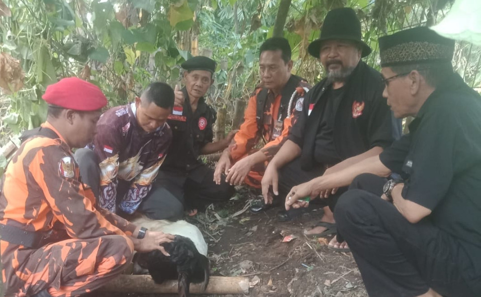 Rayakan Idul Adha, Brigade 5822 AWPI Malang Raya dan Pemuda Pancasila Potong Hewan Kurban