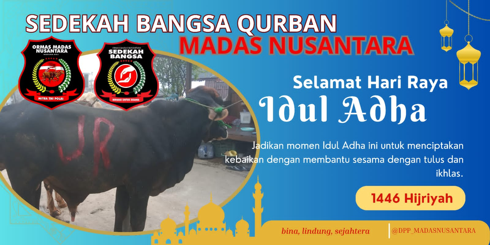 Momen Idul Adha, DPW Madas Nusantara Kalbar Bagikan Daging Kurban kepada Masyarakat